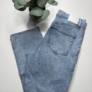 Express | Hyper Stretch High Rise Straight Ankle Jean